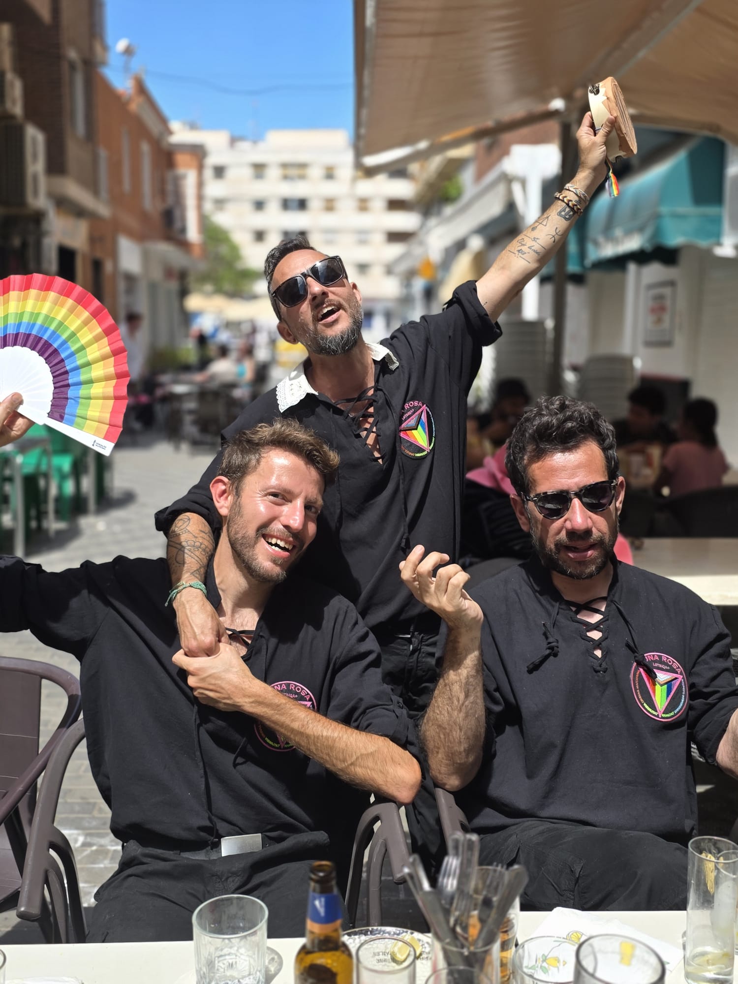 Foto de grupo de Tuna Rosa en Santa Pola