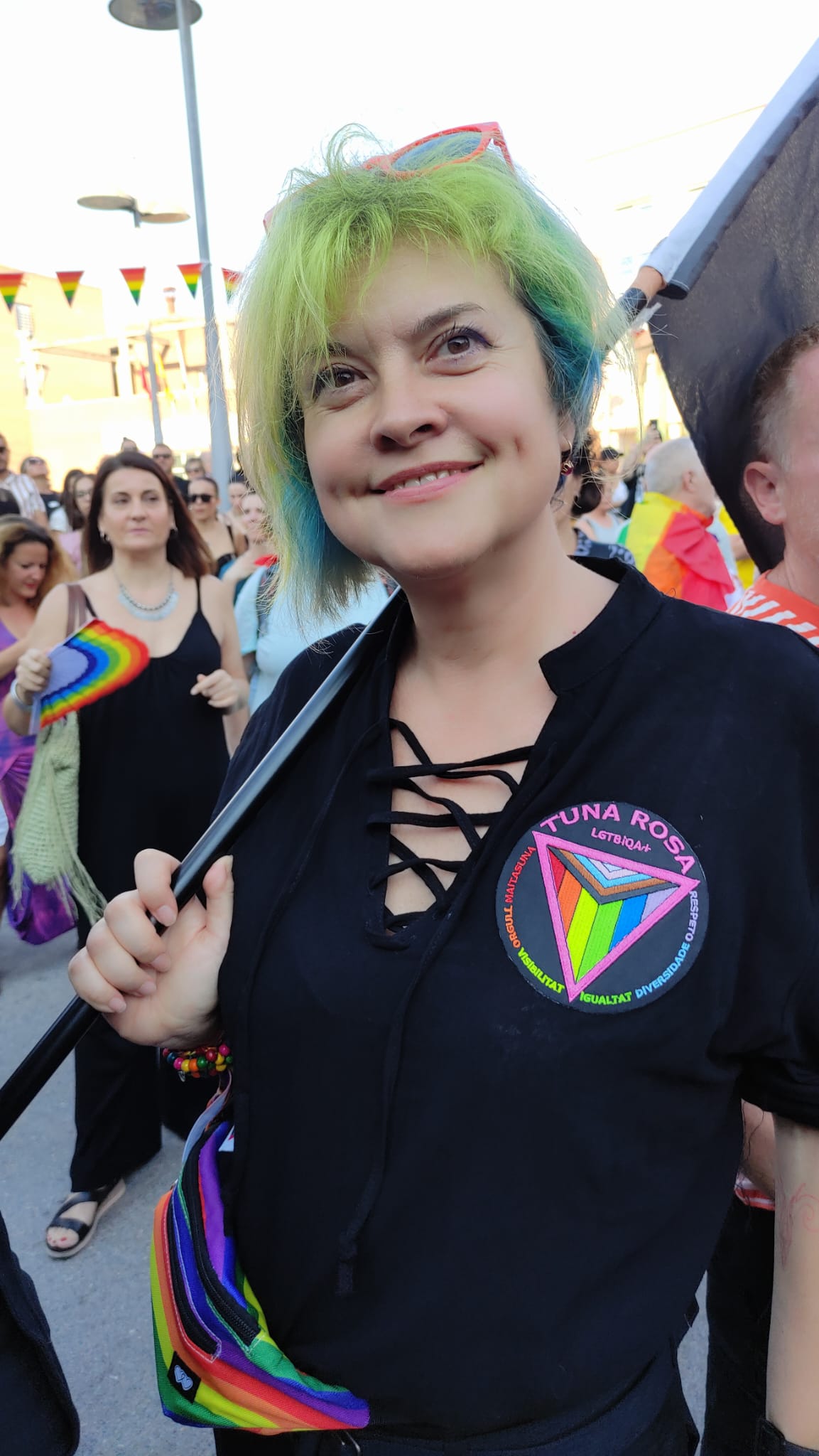Ambiente de la movilización del Orgullo de Totana